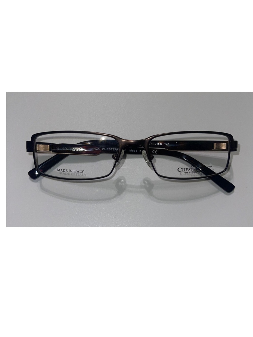NWOT Chesterfield Men’s Rectangular Eyeglass Frames CH837 01E8
